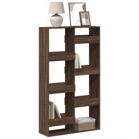 Bookcase Brown Oak Engineered Wood 39.4x13.0x68.9 in Bo...