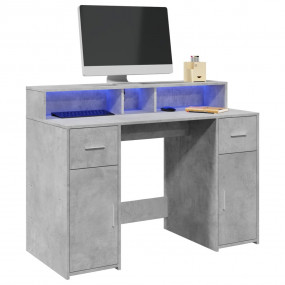 Desk Concrete gray Engineered wood Medium Desk Rectangu...