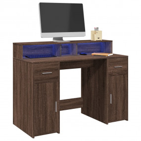 Desk Brown oak Engineered wood 47.2 x 21.7 x 35.8 in