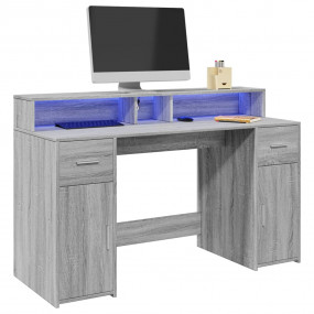 Desk Grey sonoma Engineered wood Medium Desk Rectangula...