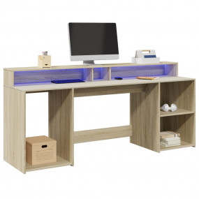 Desk Sonoma Oak Engineered Wood Large Desk Rectangular ...