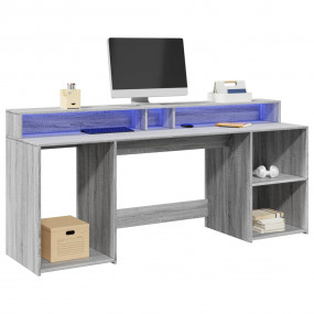 Desk Grey sonoma Engineered wood Large Desk Rectangular