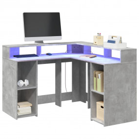 Desk Concrete Grey Engineered wood 51.2 x 51.2 x 35.8 i...
