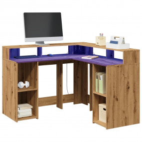 Desk Artisian oak Engineered wood Medium Corner Desk Mo...