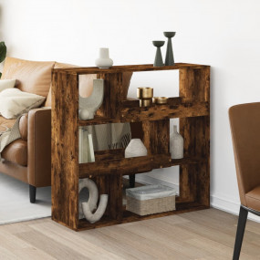 Room Divider Smoked Oak Engineered Wood Medium
