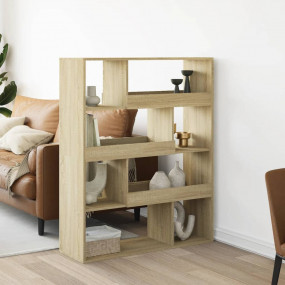 Room Divider Sonoma oak Engineered wood 39.4 x 13.0 x 4...