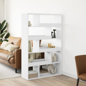 Room Divider White Engineered wood Large Bookshelves