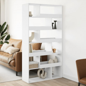 Room Divider White Engineered wood 39.4 x 13.0 x 73.8 i...