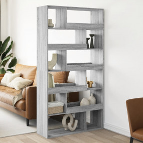 Room Divider Grey Sonoma Engineered Wood Storage Room D...