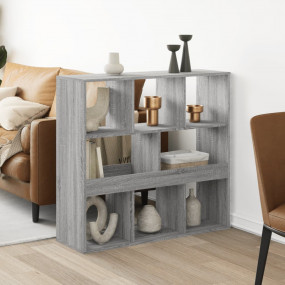 Room Divider Grey Sonoma Engineered Wood Medium Room Di...