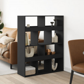 Room Divider Black Engineered wood Medium Room Divider