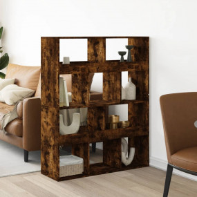Room Divider Smoked Oak Engineered wood Medium Room Div...