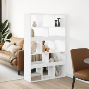 Room Divider White Engineered Wood Medium Room Divider
