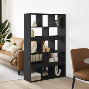 Room Divider Black Engineered wood 39.4x13.0x61.6 in Ro...