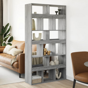 Room Divider Grey Sonoma Engineered Wood Large Room Div...