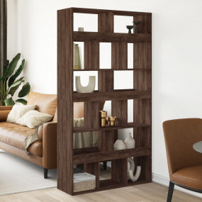 Room Divider Brown oak Engineered wood 39.4 x 13.0 x 73...