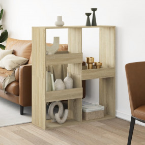 Room Divider Sonoma Oak Engineered Wood Medium Room Div...