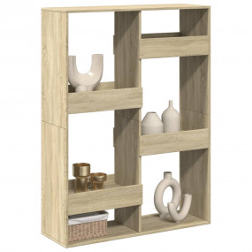 Room Divider Sonoma Oak Engineered Wood 39.4x13.0x53.1 ...