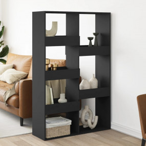 Room Divider Black Engineered wood Medium Room Divider