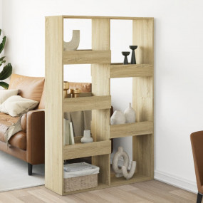Room Divider Sonoma oak Engineered wood 39.4x13.0x61.2 ...