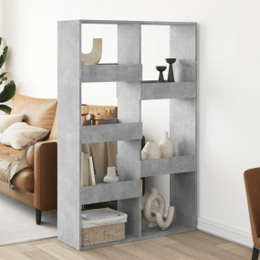 Room Divider Concrete grey Engineered wood 39.4 x 13.0 ...