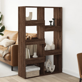 Room Divider Brown Oak Engineered Wood Large Room Divid...