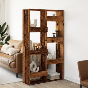 Room Divider Old wood Engineered wood 39.4x13.0x68.9 in