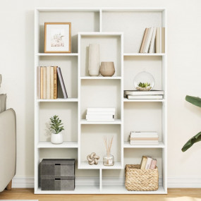 Book Cabinet White Engineered wood Medium Book Cabinet