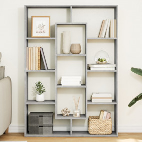 Book Cabinet Concrete grey Engineered wood