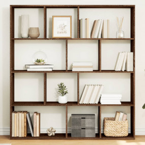 Book Cabinet Brown Oak Engineered Wood 52.0 x 11.4 x 55...