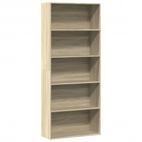 Book Cabinet Sonoma Oak Engineered Wood Tall Book Cabin...