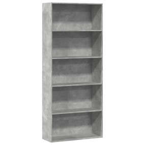 Book Cabinet Concrete grey Engineered wood Tall Book Ca...
