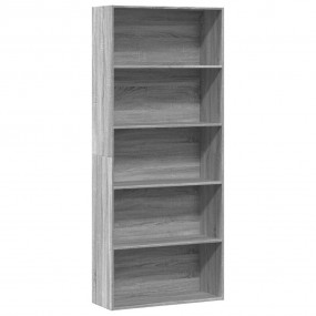 Book Cabinet Grey Sonoma Engineered wood Tall Book Cabi...