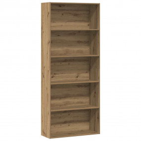 Book Cabinet Artisan Oak Engineered Wood Large Bookshel...