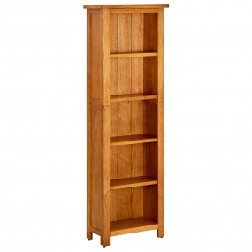 Bookcase Natural Oak Solid oak wood, oak veneered MDF M...