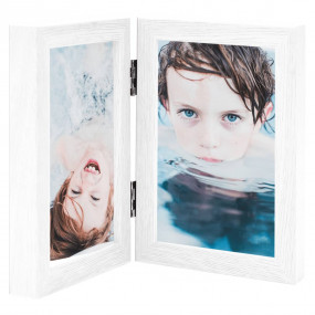 Bifold Photo Frame White MDF, PS (polystyrene) A4 size ...