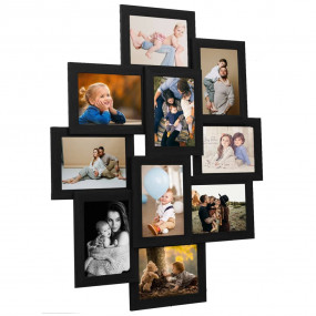 Photo Frame Black MDF, PS 4x6 in Modern Photo Frame