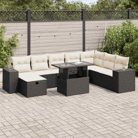 Garden Sofa Set Black