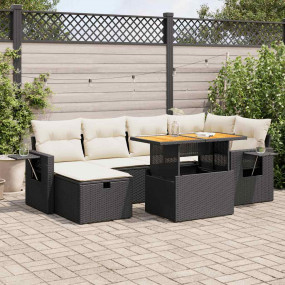 Garden Sofa Set Black, Beige, Cream