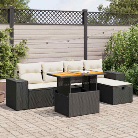 Garden Sofa Set Black, Beige, Cream White
