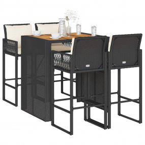 Garden Bar Set Black