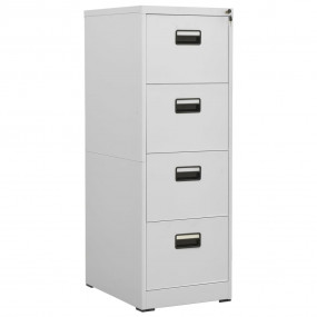 Filing Cabinet Light Grey Steel Medium Filing Cabinet