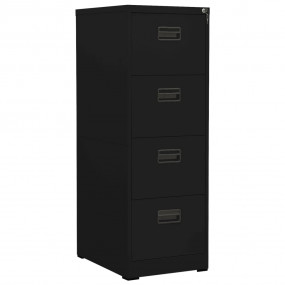 Filing Cabinet Black Steel Large Filing Cabinet Rectang...