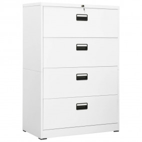 Filing Cabinet White Steel Medium Filing Cabinet Rectan...