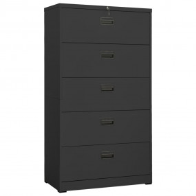 Filing Cabinet Anthracite Steel Large Heavy Duty Filing...