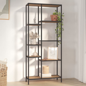 Book Shelf Light brown and black Engineered wood, steel