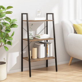 Standing Shelf Dark brown and black Engineered wood, st...