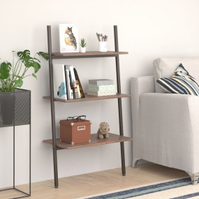 Leaning Shelf Dark brown and black Engineered wood and ...