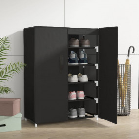 Shoe Rack Black Non-woven fabric, steel Medium Light We...