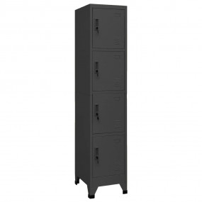 Locker Cabinet Anthracite Steel Tall Locker Cabinet Rec...